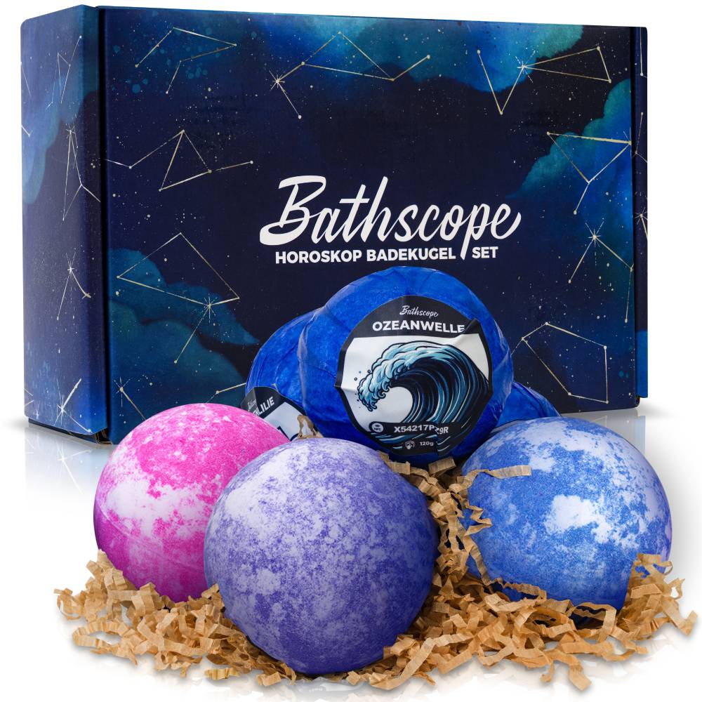Das Bathscope Horoskop Badekugel Set