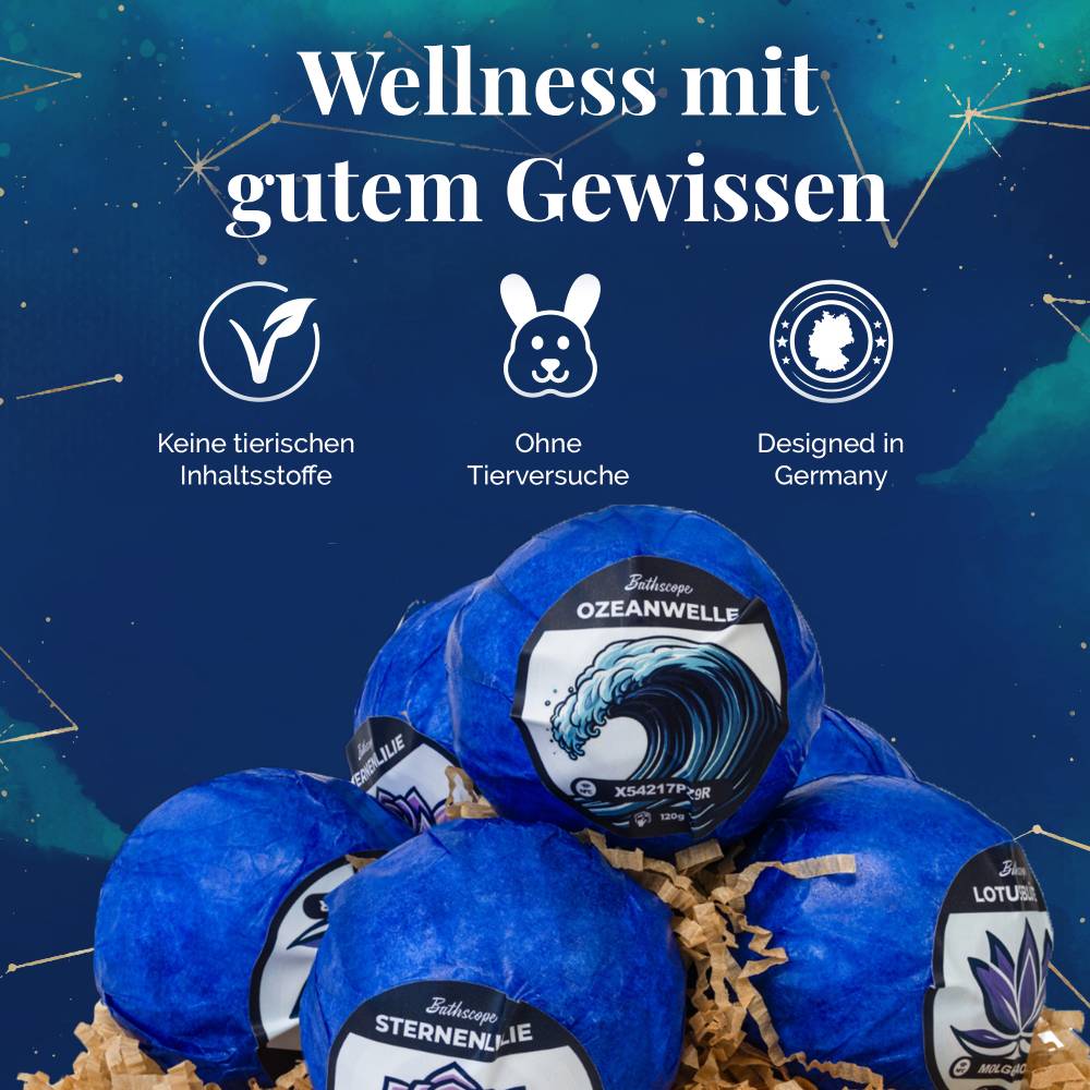 Keine tierischen Inhaltsstoffe, Ohne Tierversuche, Designed in Germany